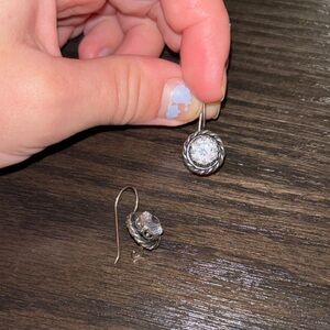 Elegant Sterling Silver Drop Earrings